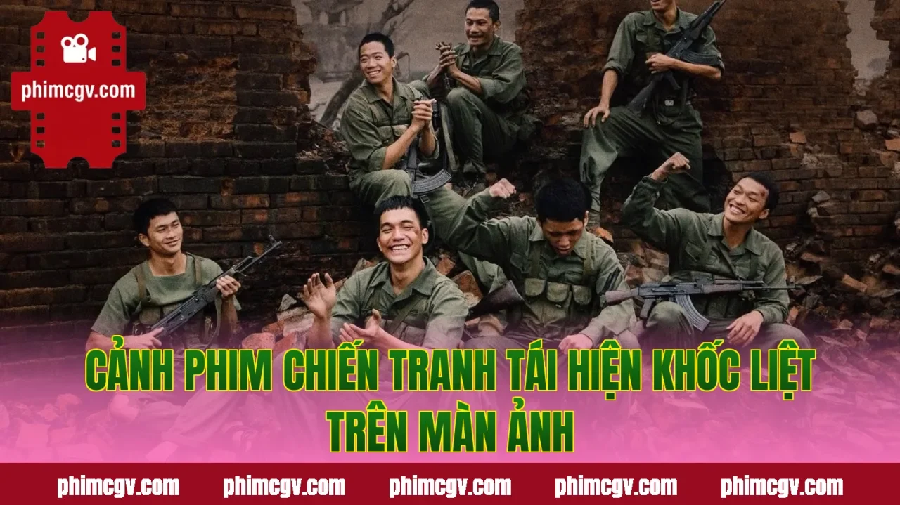 Cảnh phim chiến tranh tái hiện khốc liệt trên màn ảnh