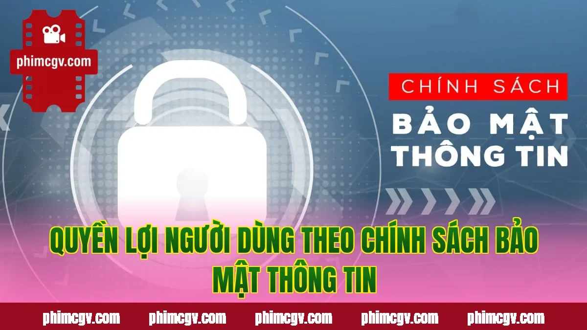 Quyền lợi người dùng theo chính sách bảo mật thông tin